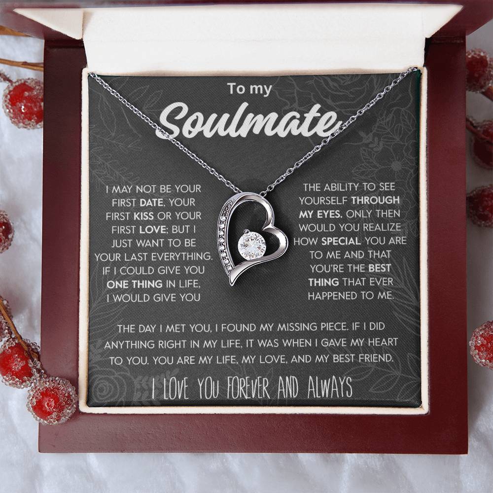 To My Soulmate | "My Life, My Love & My Best Friend" Forever love Necklace