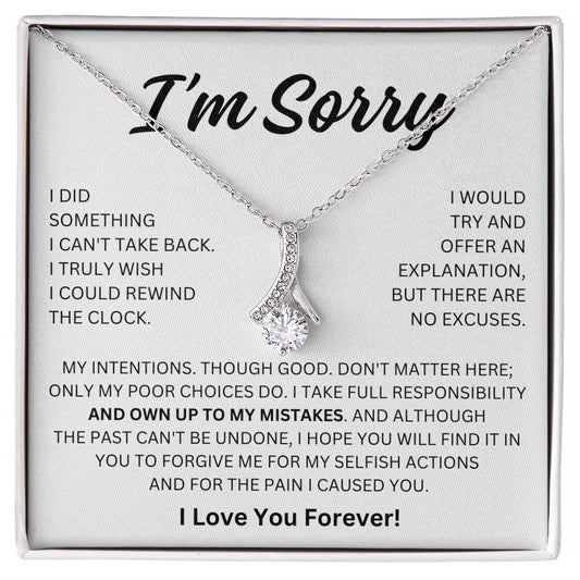 Apology Gift For Her - I Take  Full Responsibility - Alluring Beauty Necklace