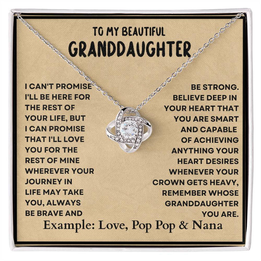 My Beautiful Granddaughter - Be Strong - Personalized Beautiful Gift