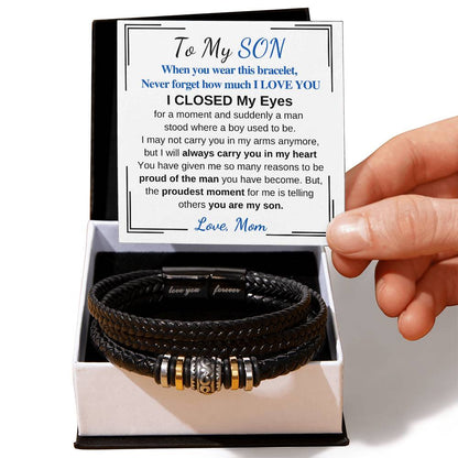 Son - I Closed My Eyes - Men's Bracelet