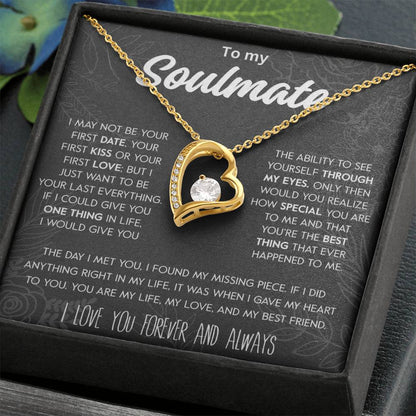 To My Soulmate | "My Life, My Love & My Best Friend" Forever love Necklace