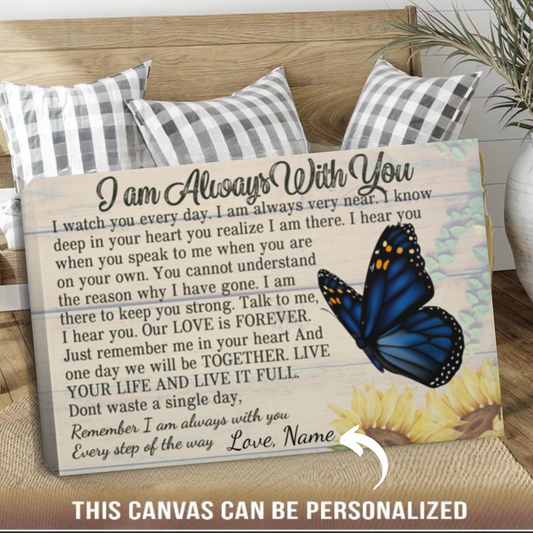 I Am Always With You🦋 Personalization Name Wall Canvas
