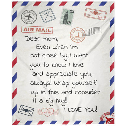 Dear Mom from Daughter or Son ,Mom Blanket