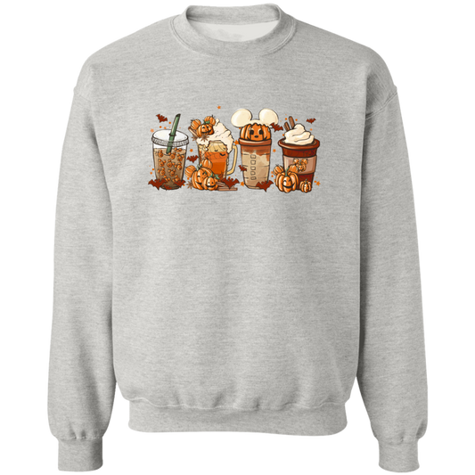 Halloween Coffee Time Crewneck Pullover Unisex Sweatshirt