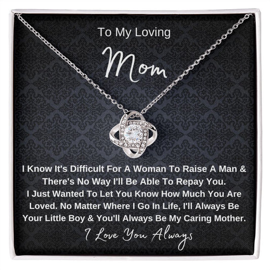 My Loving Mom| My Caring Mother - Love Knot Necklace