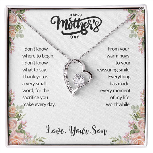Happy Mothers Day| Dont Know - Forever Love Necklace