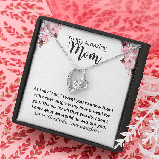 Mom of the Bride Gift| Bridal Jewelry Necklace| Mothers Gift
