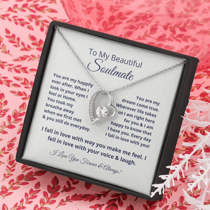 Amazon.com: To My Soulmate Necklace Romantic Gifts For Her | To My Wife  Necklace | Soulmate Jewelry | Soulmate Gift | Romantic Birthday Gift For  Wife | Silver Pendant | Silver Necklace